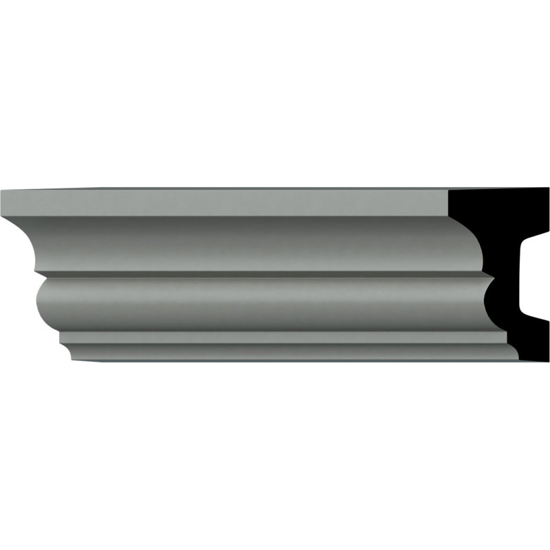 Primed Urethane Geometric Panel Moulding Sample, 12 in.