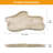 Adolif 11" x 8" Travertine Cloud Shape Stone  Tray-2067605300
