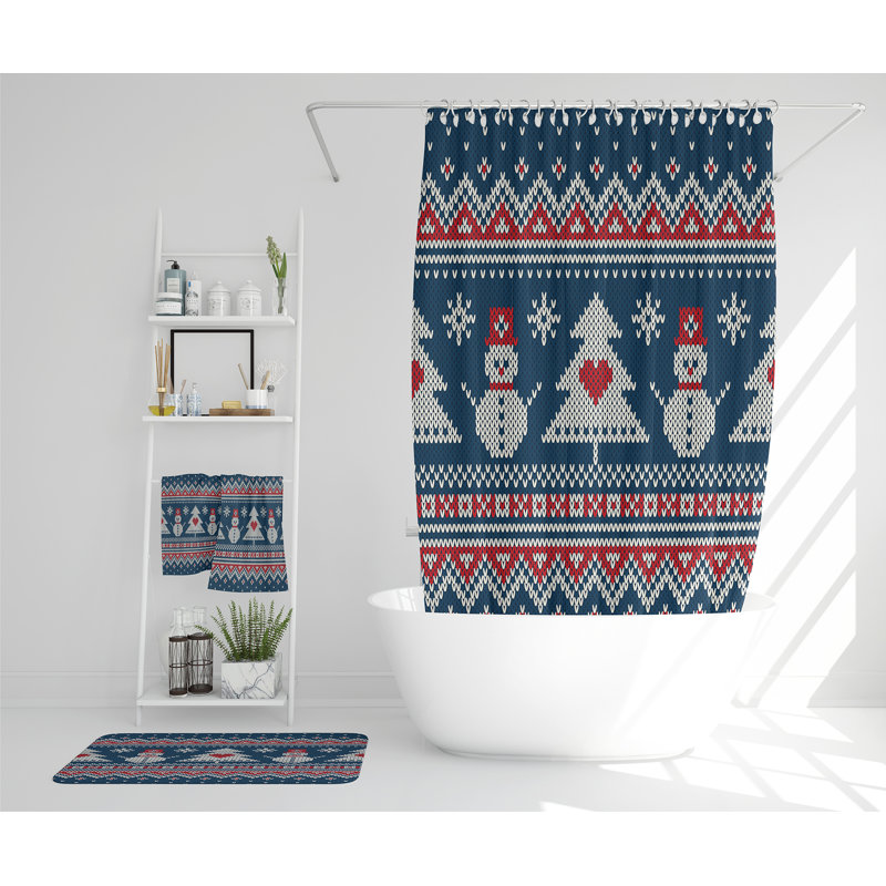 Leitha Polyester Shower Curtain Set