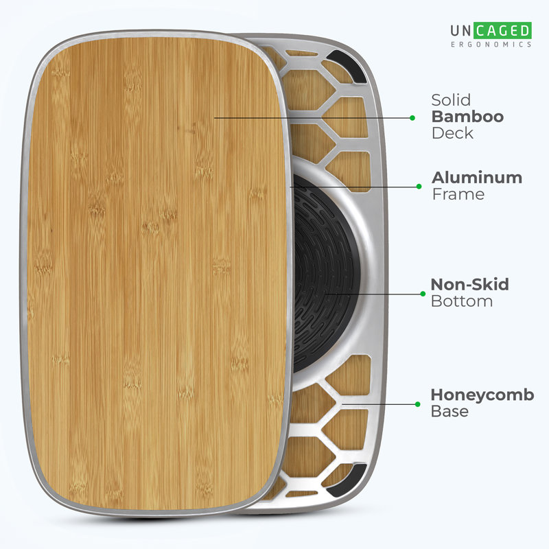 Uncaged Ergonomics® BASE+ Standing Desk Balance Board