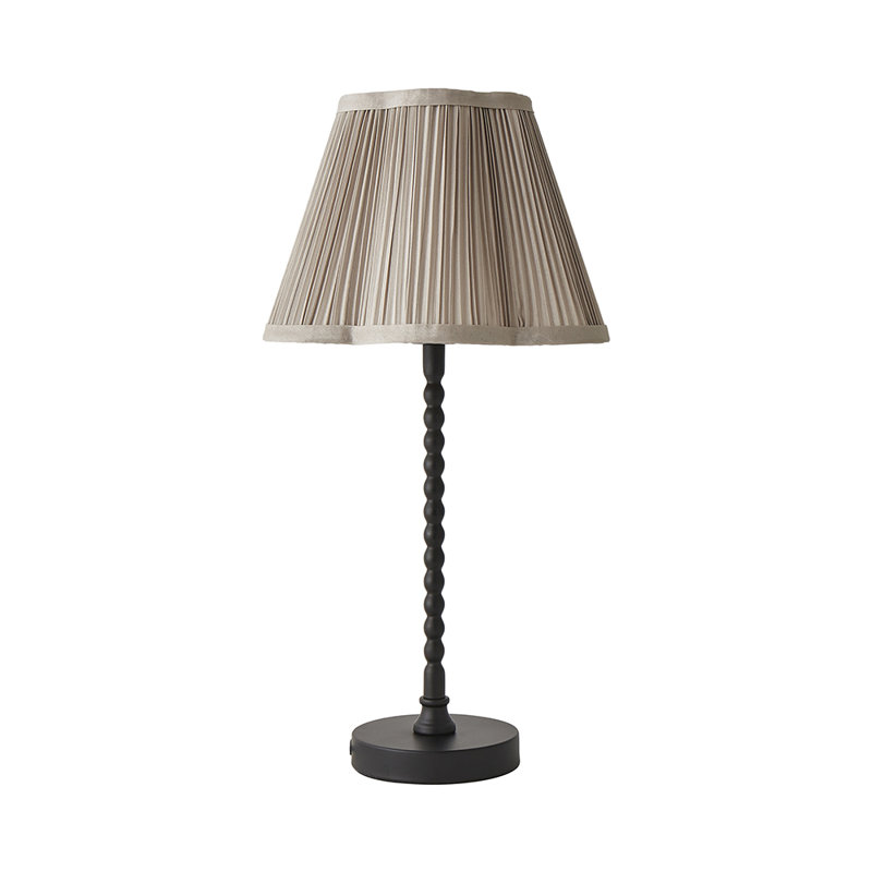 Cifuentes Metal Table Lamp, Black, No, Light Grey