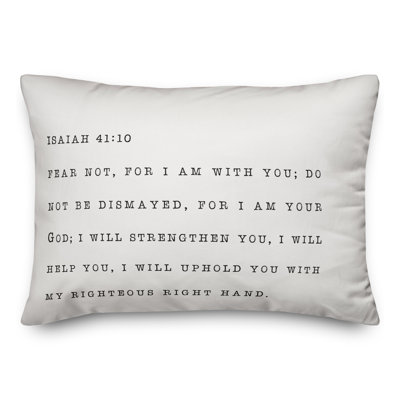 Fear Not I Am Your God Indoor / Outdoor Pillow