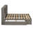 Queen Size Solid Wood Platform Storage Bed with Headboard Shelves and 8 Drawers – No Box Spring Needed, Gray-141566601-141566615