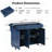Versatile Kitchen Island with Multiple Storage Options and Mobility Features