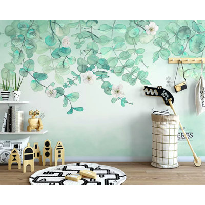 Papier peint floral à fleurs nordiques Arnis