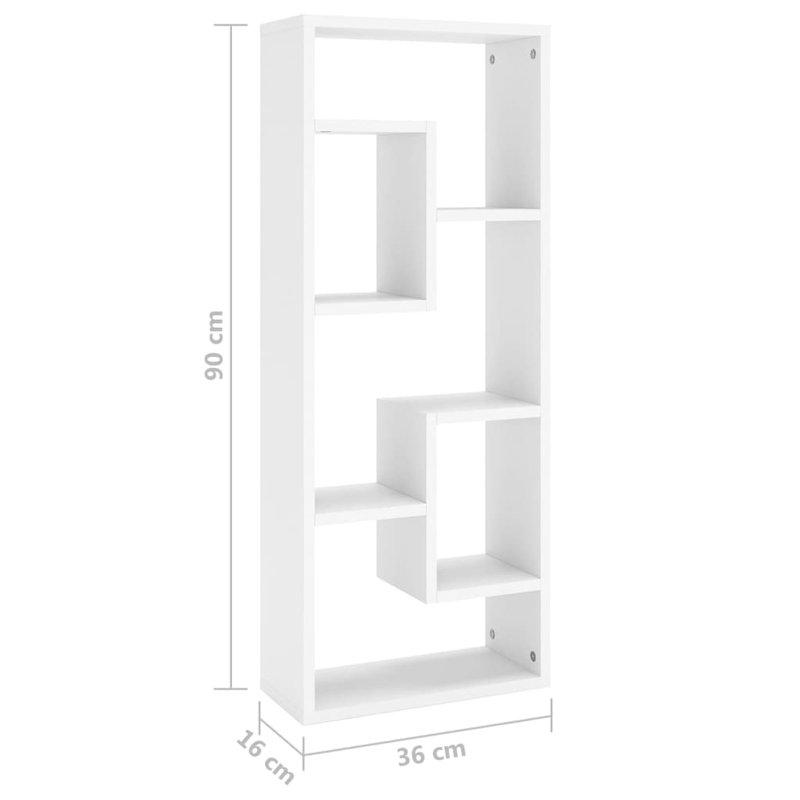 Aydden 7 Piece Cube Shelf, White