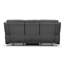 Canapé inclinable en cuir véritable à accoudoirs arrondis 86 po Drew-2104751576