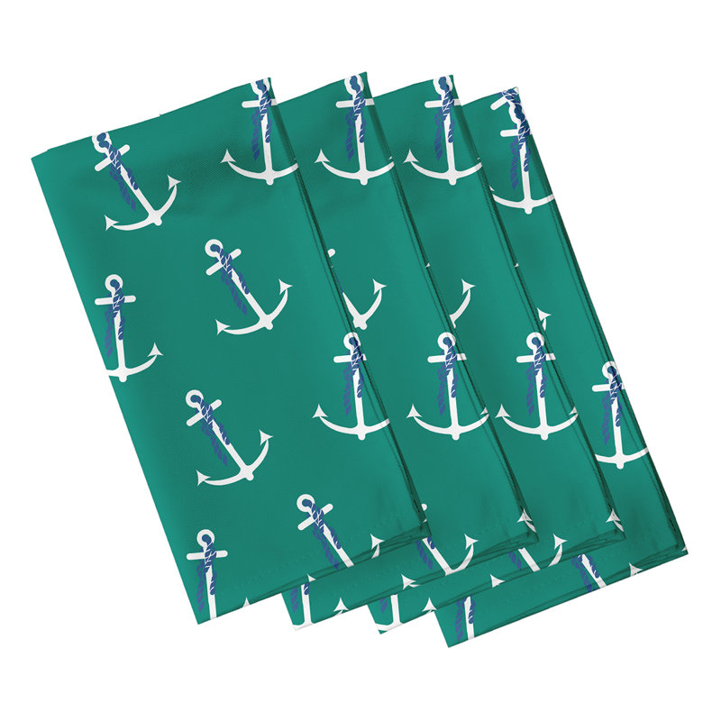 Harp Polyester Square Napkin, Green
