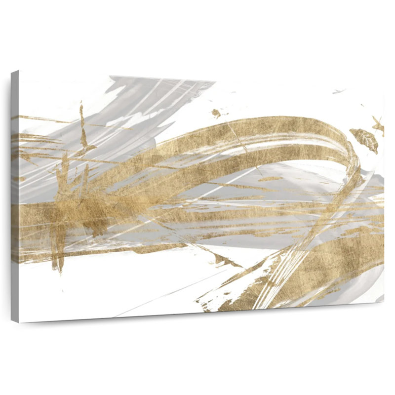 Avery Gold And Grey II, 34" H x 51" W
