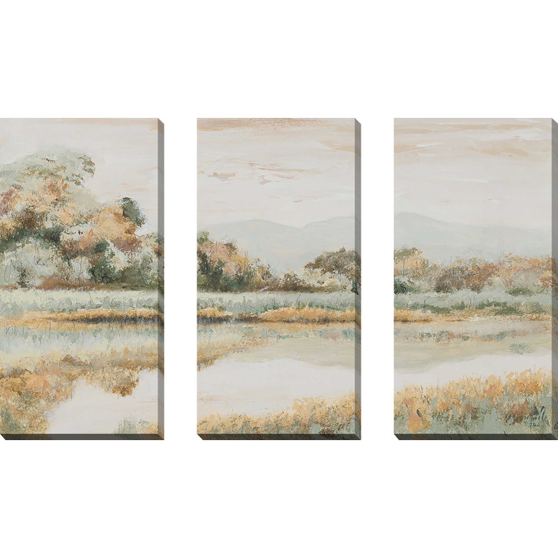 "Rio Lindo", reproduction sur toile 3 pièces, H 32 po x l 48 po x P 1 po
