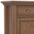 Redmond 36"W Solid Wood Transitional Entryway Storage Cabinet with Drawers and Antique Brass Hardware