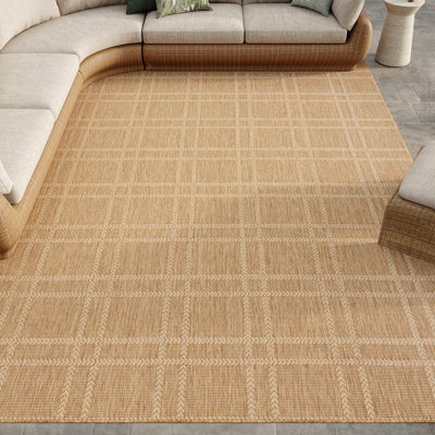 Akyla Plaid Indoor / Outdoor Area Rug