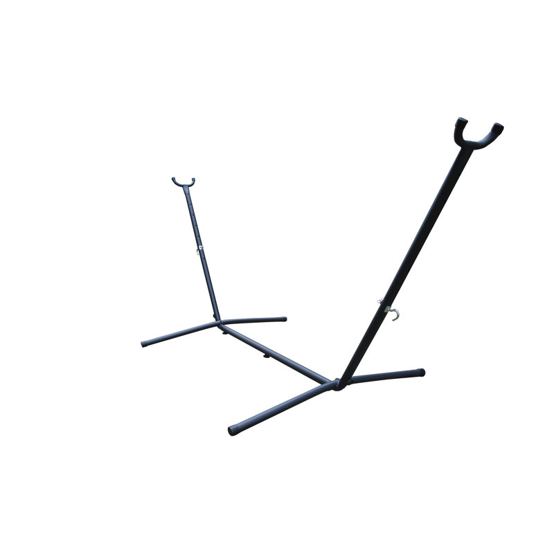 Carina Steel Standard Hammock Stand, Charcoal, 111.76cm H x 121.92cm W x 274.32cm D