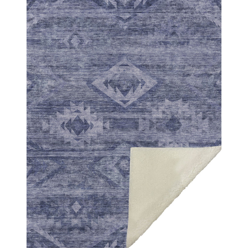 Jeté Sherpa ASB837 Southwest Addison, Navy Geometric
