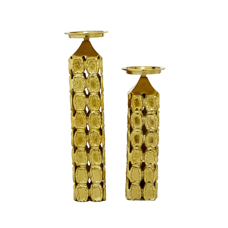 18.80'' H Aluminum Tabletop Candlestick
