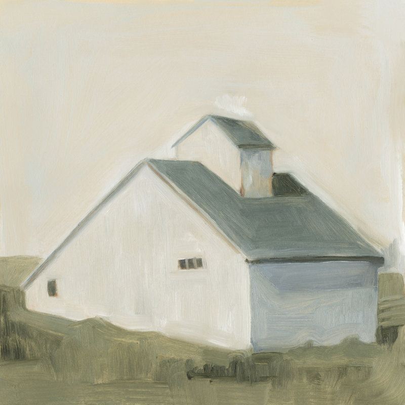 «Serene Barn I» par Emma Scarvey - reproduction d'art sur toile, H 30 po x l 30 po