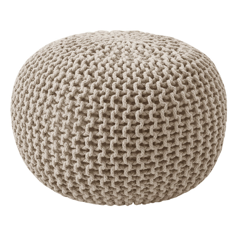 Repose-pieds rond avec repose-pieds By , Beige
