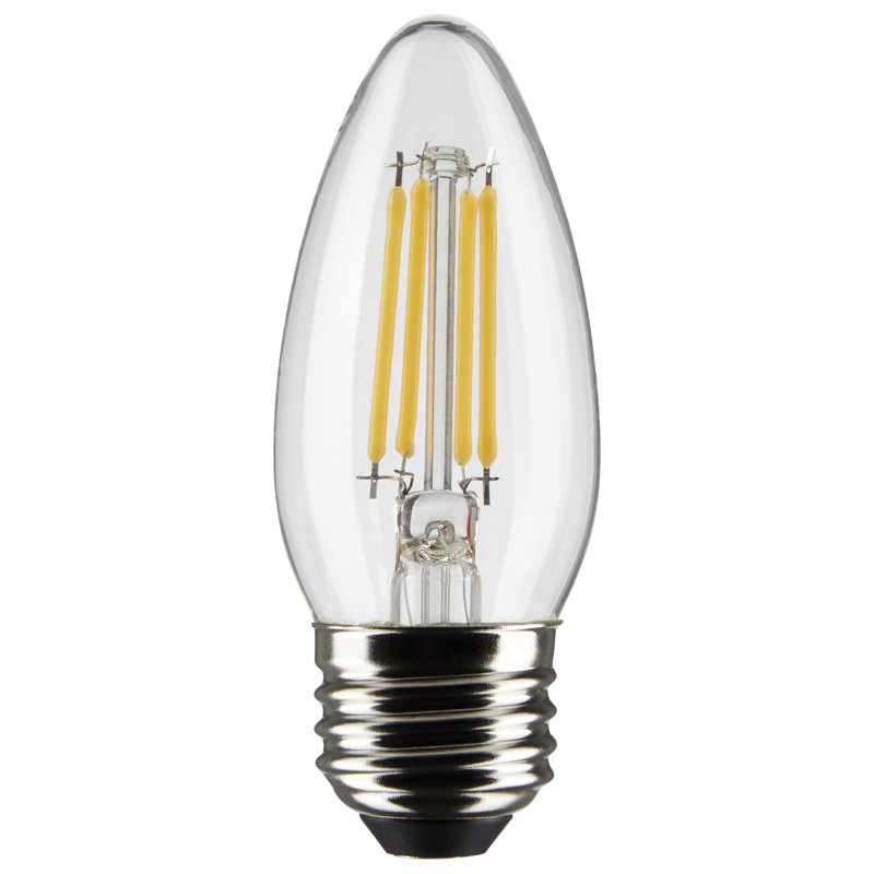 B11 LED, Dimmable Light Bulb, E26/Medium (Standard) Base, 5.5 W, 500 Lumens, 4000K