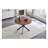 Extendable Round Dining Table – 43" to 54" with Sturdy Metal Legs for 4-6 People
