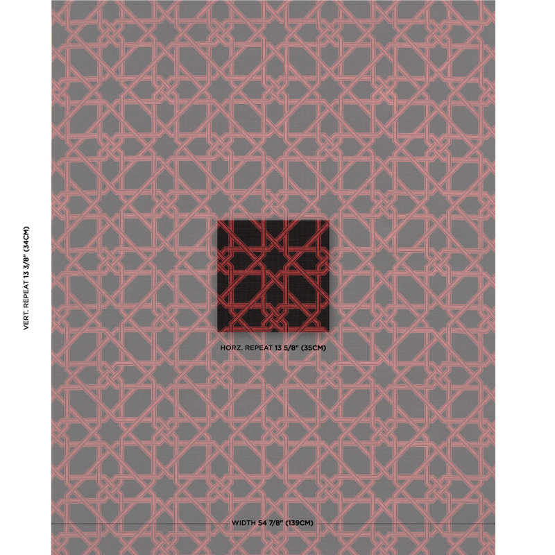 Tissu en mélange de coton, Noir et rouge