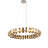 16 - Light Gold/Chrome Geometric Pendant