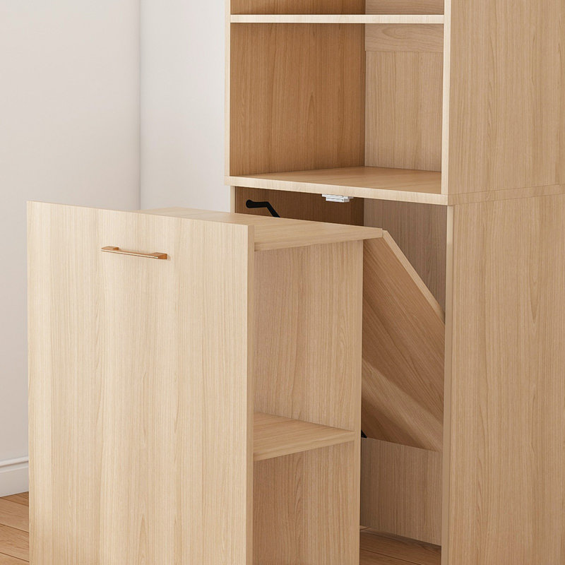 Bureau pliable extensible avec tablettes de rangement et roues mobiles verrouillables, bureau d'ordinateur extensible pour petits appartements et bureau personnel