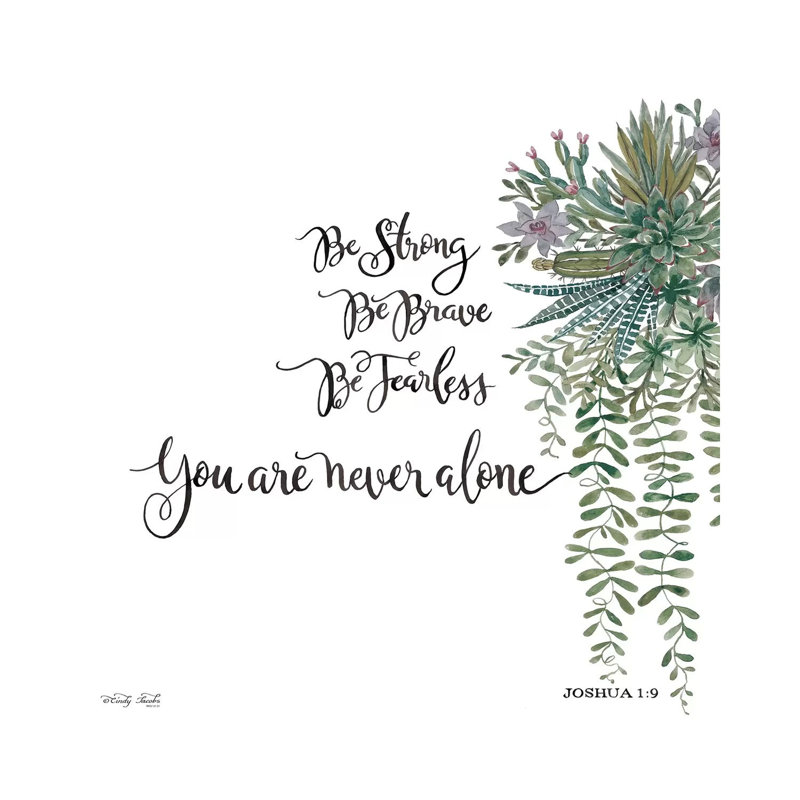 Be Strong by Cindy Jacobs - Wrapped Canvas Gallery-Wrapped Canvas Giclée, 45.72 cm H x 45.72 cm W x 1.91 cm D
