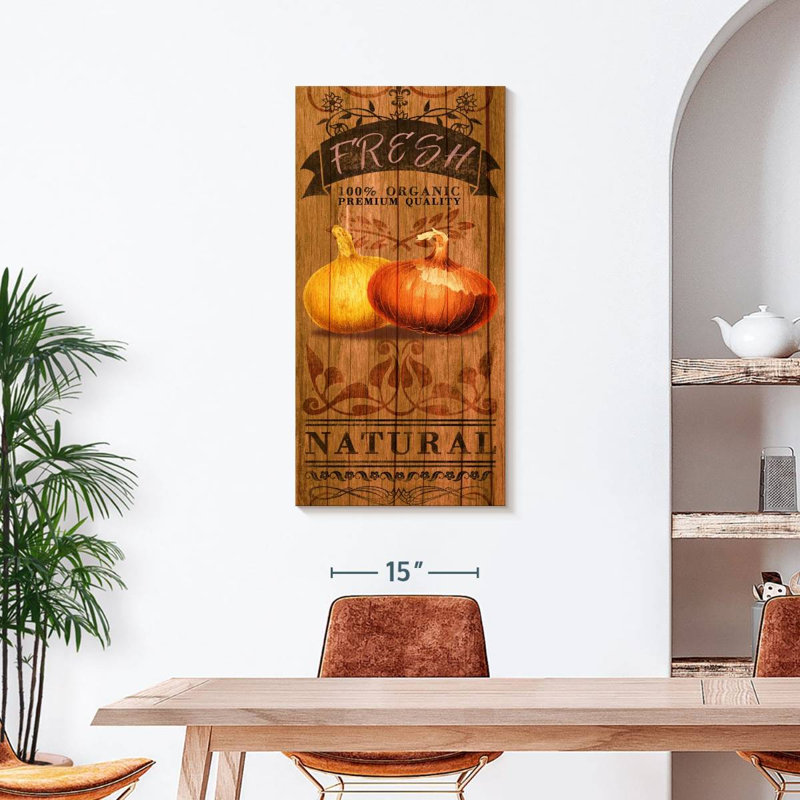 " Fresh Onions " by Tom Timber, 42" H x 21" W x 1.25" D