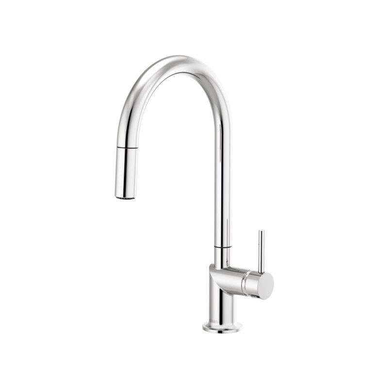 Odin® Pull-Down Faucet with Arc Spout, Polished Chrome, Lever