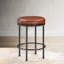 Tabouret à hauteur de comptoir Michael Caramel