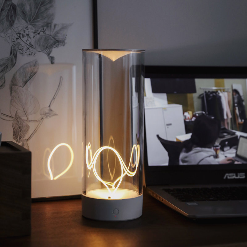 AUGE LIGHT Jeryka Novelty Ambient Table Lamp, White