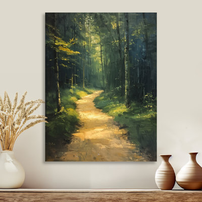 Sentier en bois murmurant l'été II - Décoration murale forêt