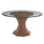 La Costa Round Glass Pedestal Dining Table