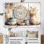 «Blue Brown Native Art Pottery Serenity - Boho Pottery», ensemble de reproductions d'art mural-107182020-107182025