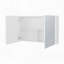 Armoire à pharmacie blanche avec miroirs inclus et 2 portes