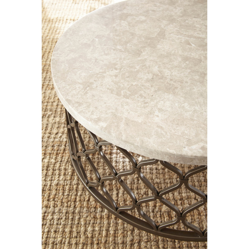 Akhilesh Marble Top End Table