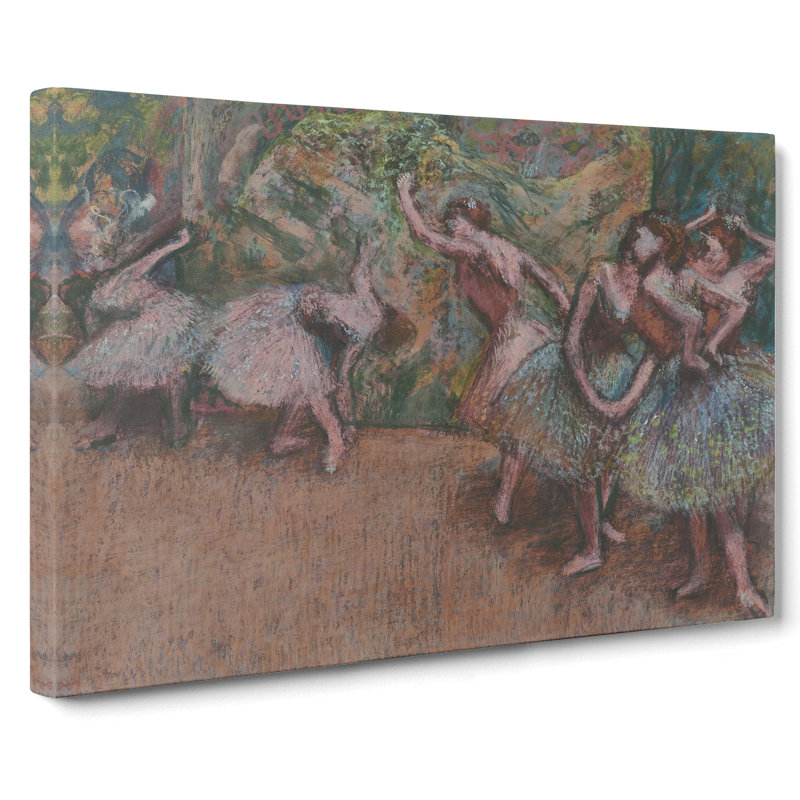 View Of The Ballet Ballerina Dancers by Edgar Degas - Wrapped Canvas, 40cm H x 60cm W x 3cm D