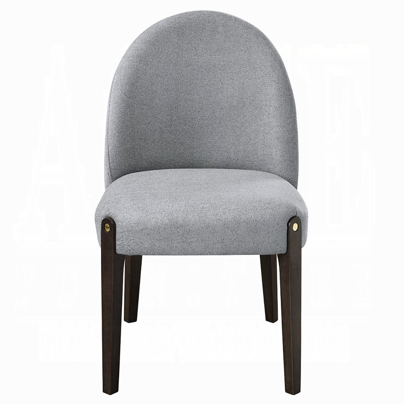 Chaise d'appoint Clayten (lot de 2), Gris