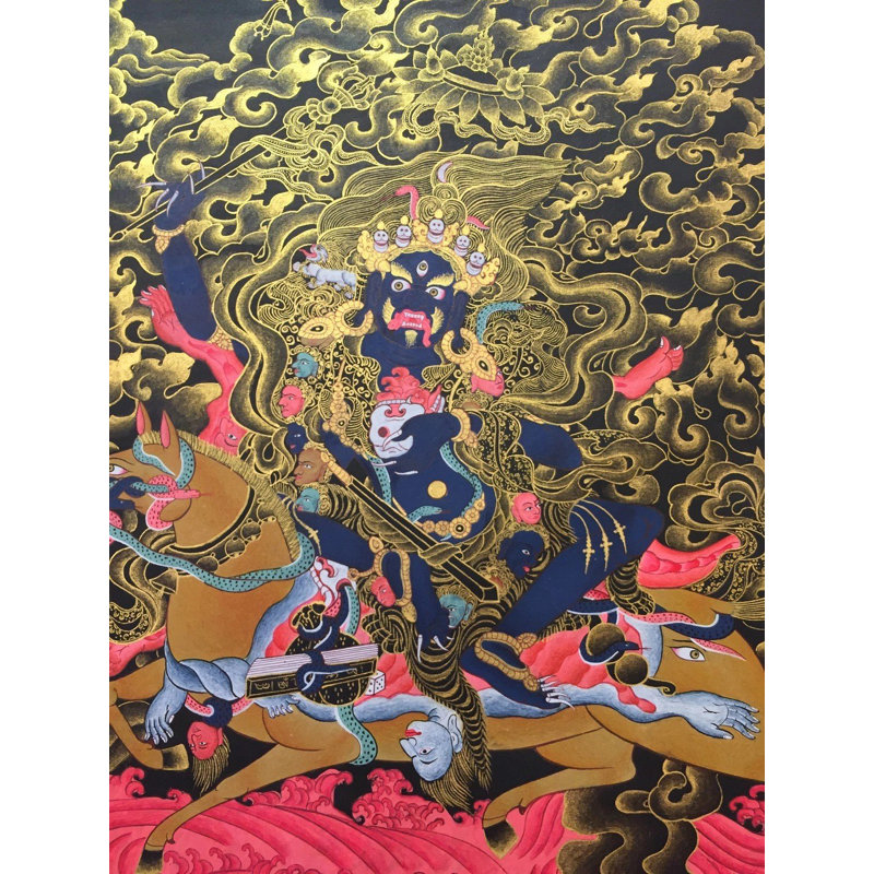 Dharmapala Palden Lhamo (Brocadeless Thangka)