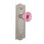 Meadows Plate with Crystal Pink Door Knob-902400584-902400591