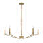 Lustre 5 lumières Meridian en laiton naturel-1601068646