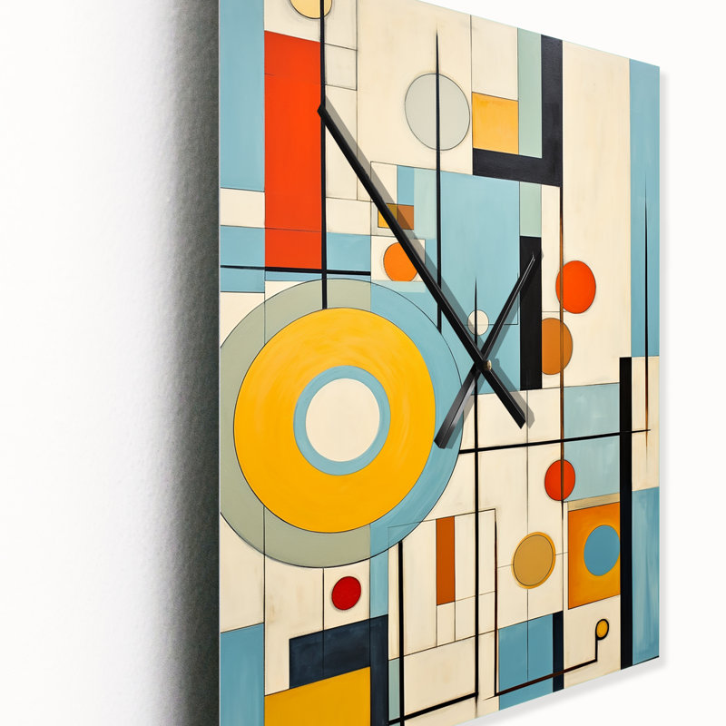 Jerimiha - Horloge murale abstraite Mid-Century, Grand