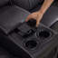 Ryansh 2 Seater Fabric Electric Reclining Sofa