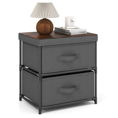 40 cm W Iron Bedside Table