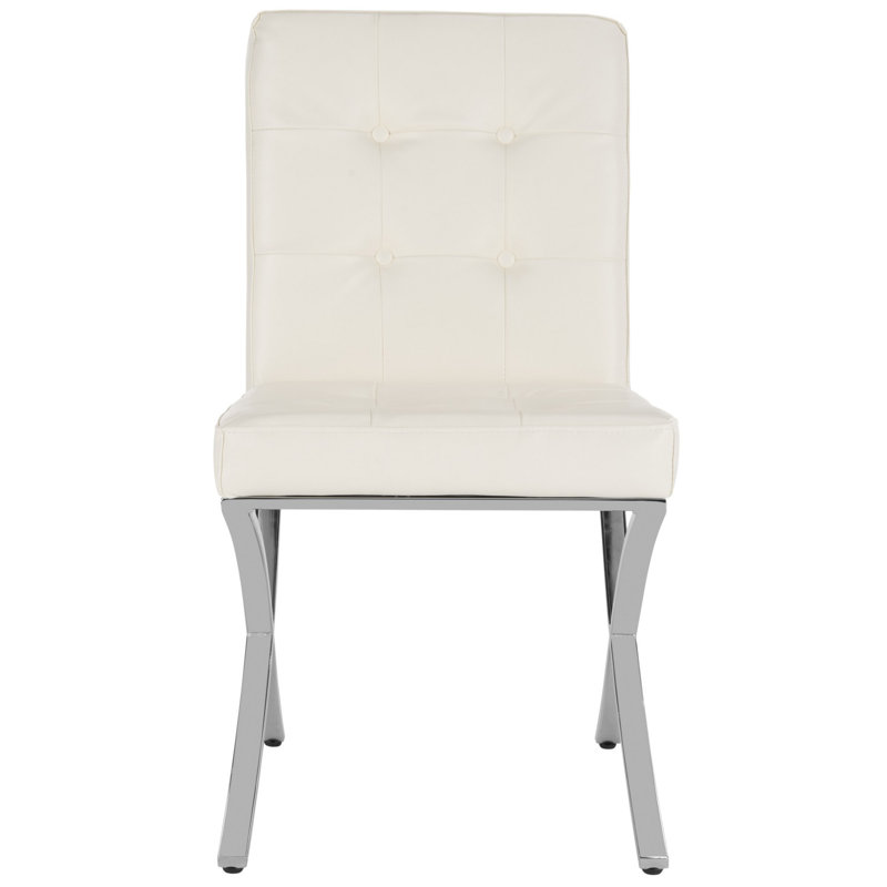 Chaise d'appoint rembourrée Walsh, Blanc