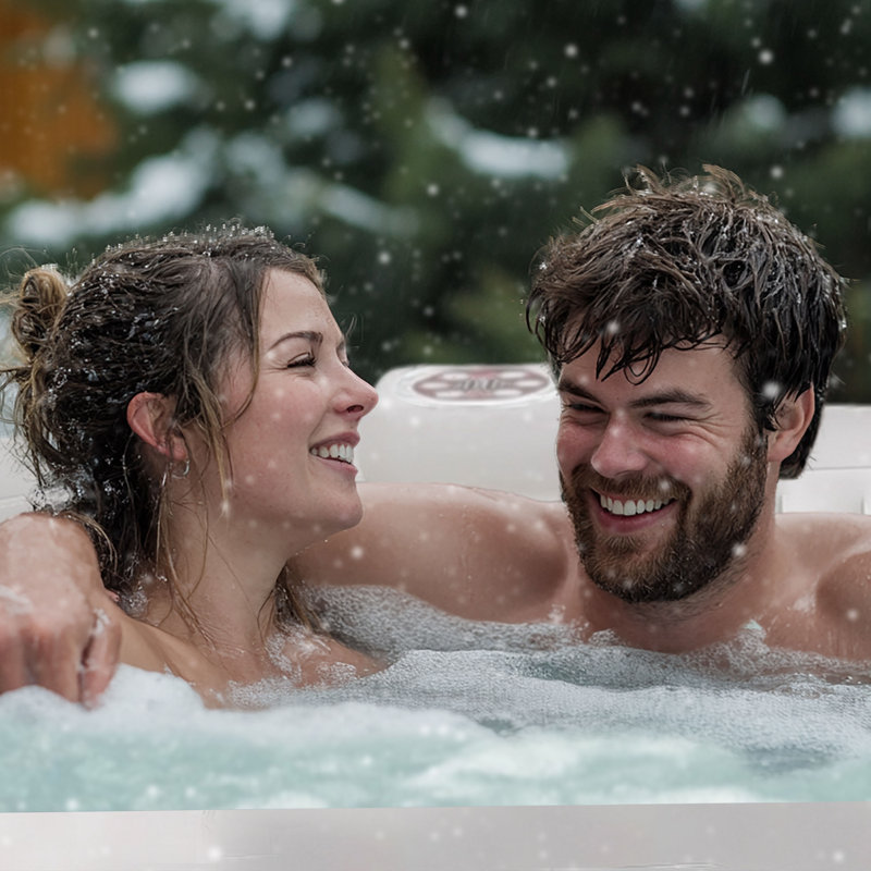 Aleko Jet Inflatable Hot Tub, Brown