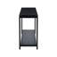 Console noire avec tablette inférieure pour le couloir - poids de 55,92 lb Profondeur du colis