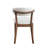  2Pcs Upholstered Wood Dining Chair, Walnut Color-1882261973