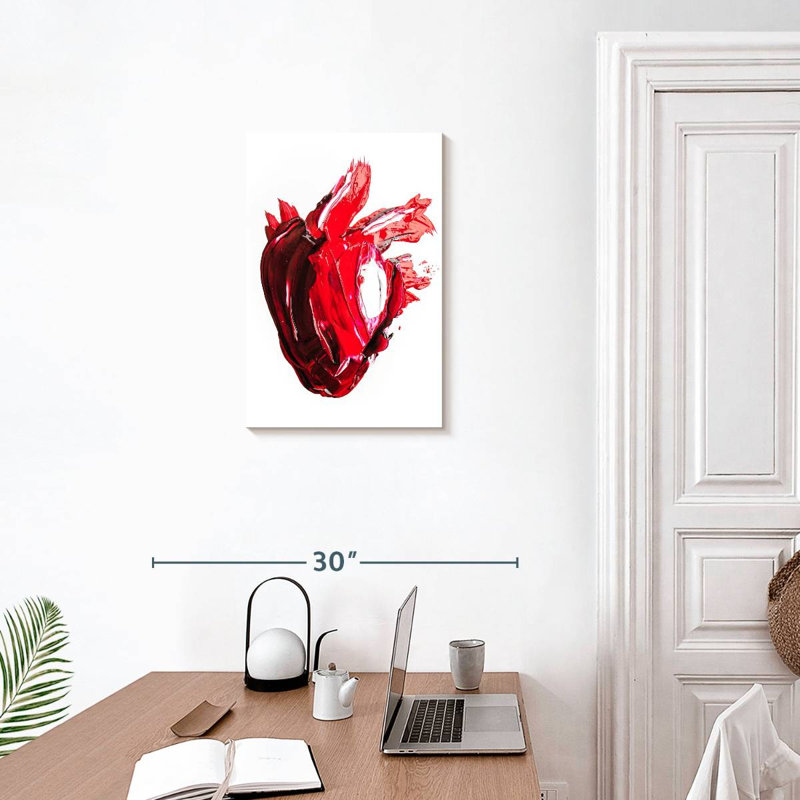 Kelan Abstract Human Heart, 24" H x 16" W