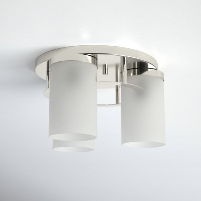 Rudaigh 3 Light Glass Flush Mount